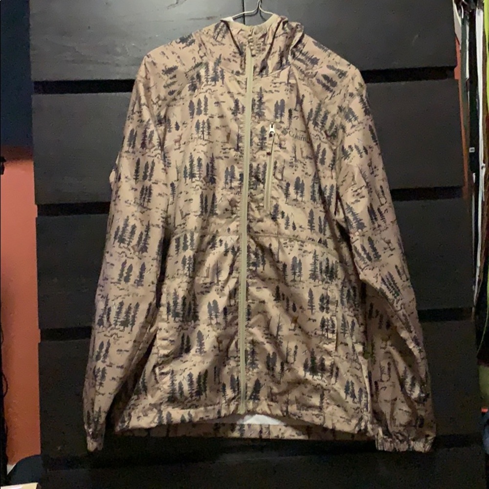 Columbia All-Over Print Rain Jacket Wing Breaker S